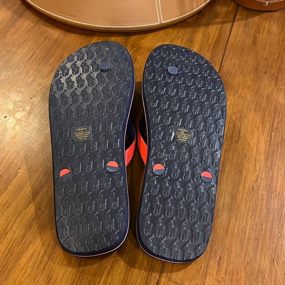 Polo Ralph Lauren Whitlebury Script flip flops thongs sandals shoes Mens Size 13 main image 8
